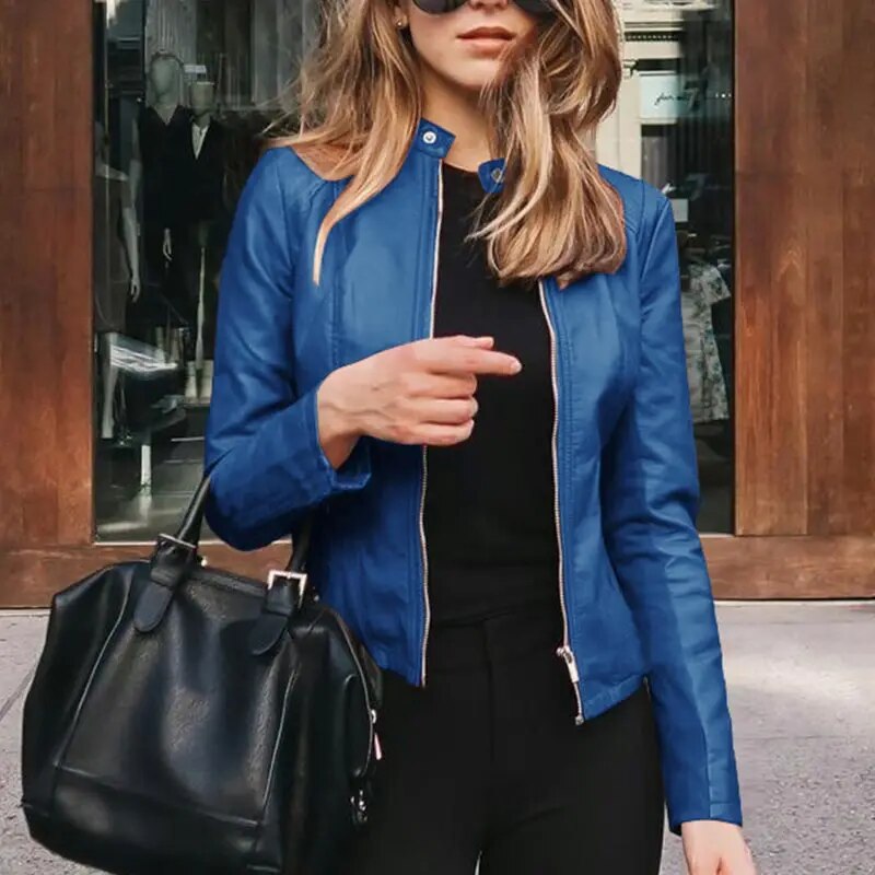 JO | Classic leather jacket for women