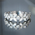 Vintage Crystal Flower Ring