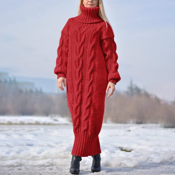 JO | Loose, twisted knit turtleneck sweater 2024