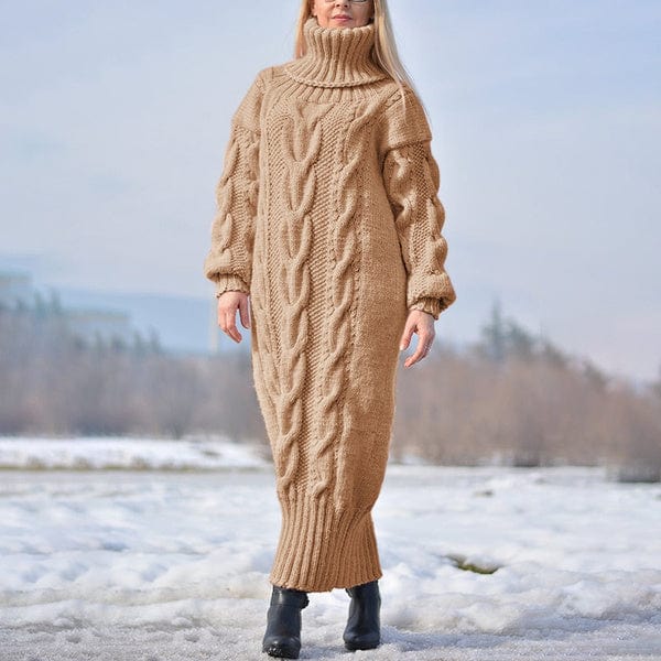 JO | Loose, twisted knit turtleneck sweater 2024