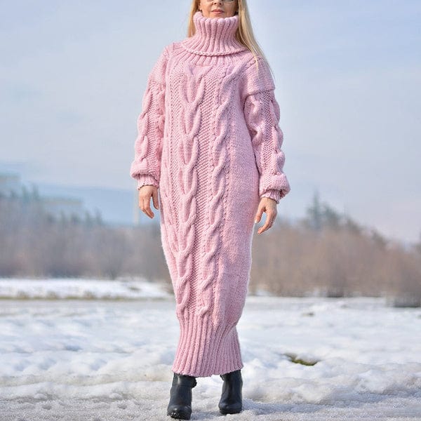 JO | Loose, twisted knit turtleneck sweater 2024