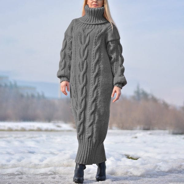 JO | Loose, twisted knit turtleneck sweater 2024