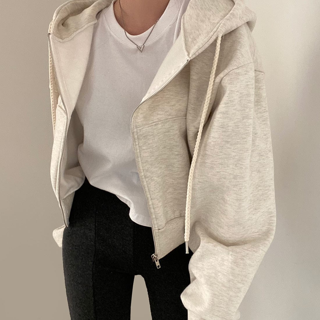 JO | Casual sweater with long sleeves and drawstring