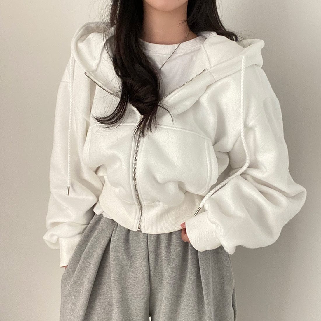 JO | Casual sweater with long sleeves and drawstring