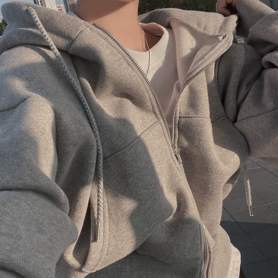 JO | Casual sweater with long sleeves and drawstring