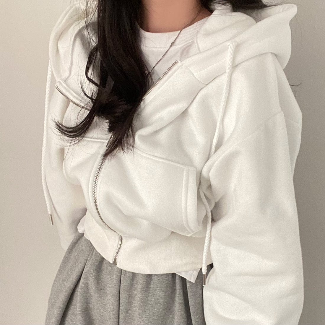 JO | Casual sweater with long sleeves and drawstring