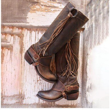 KS | Knee-length leather boots