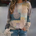 JO | Sweater with elegant block print