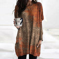 JO | Elegant orange sweater with mandala print