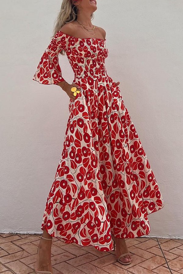 KS | Maxi dress with floral pattern