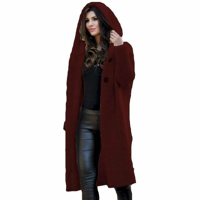 JO | Long women's knitted coat