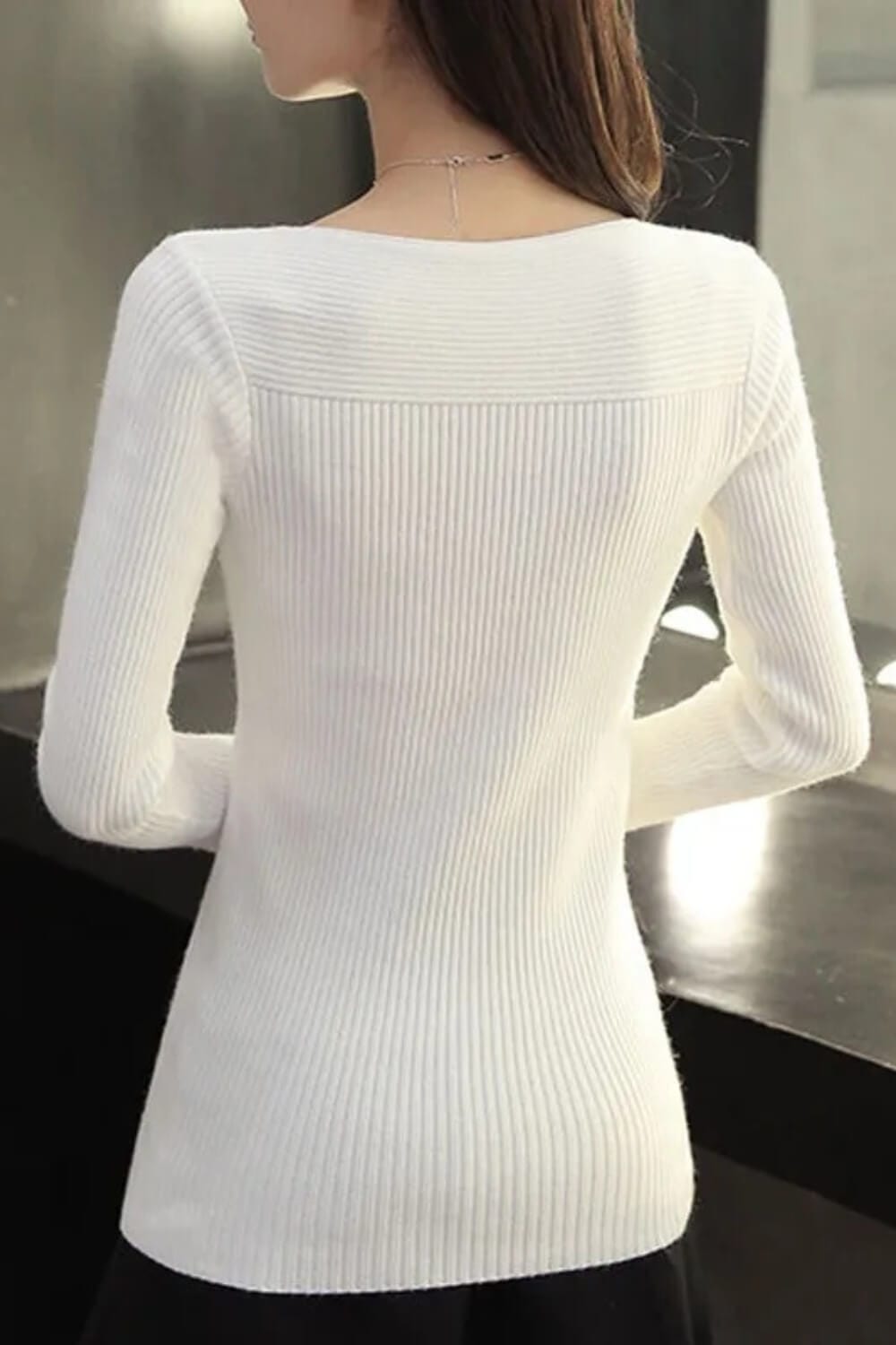 JO | Korean Solid Sweater